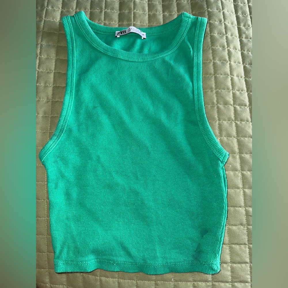 Zara Green Tank Top